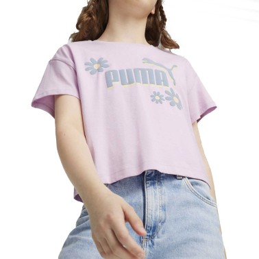 PUMA GRAPHICS SUMMER FLOWER TEE G 680265-60 Lilac