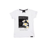 DISTRICT75 GIRLS' TEE 120KGSS-742 White