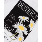 DISTRICT75 GIRLS' TEE 120KGSS-742 White