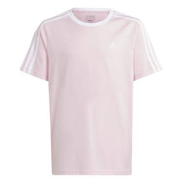 Παιδική Κοντομάνικη Μπλούζα Ροζ - adidas Performance Essentials 3-Stripes