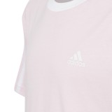 Παιδική Κοντομάνικη Μπλούζα Ροζ - adidas Performance Essentials 3-Stripes Εικόνα 3