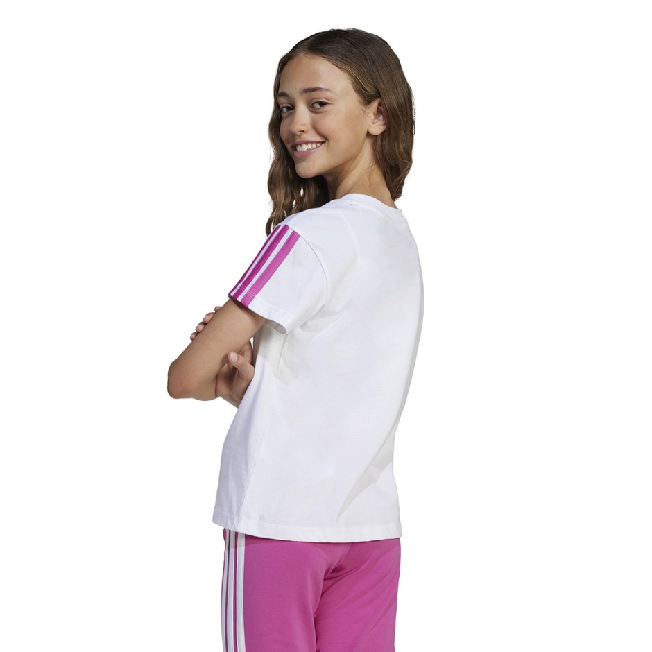 Παιδική Κοντομάνικη Μπλούζα Λευκή - adidas Sportswear Essentials 