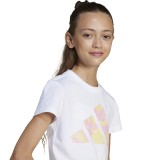 adidas sportswear JG FLWR T JI6220 White Image 1
