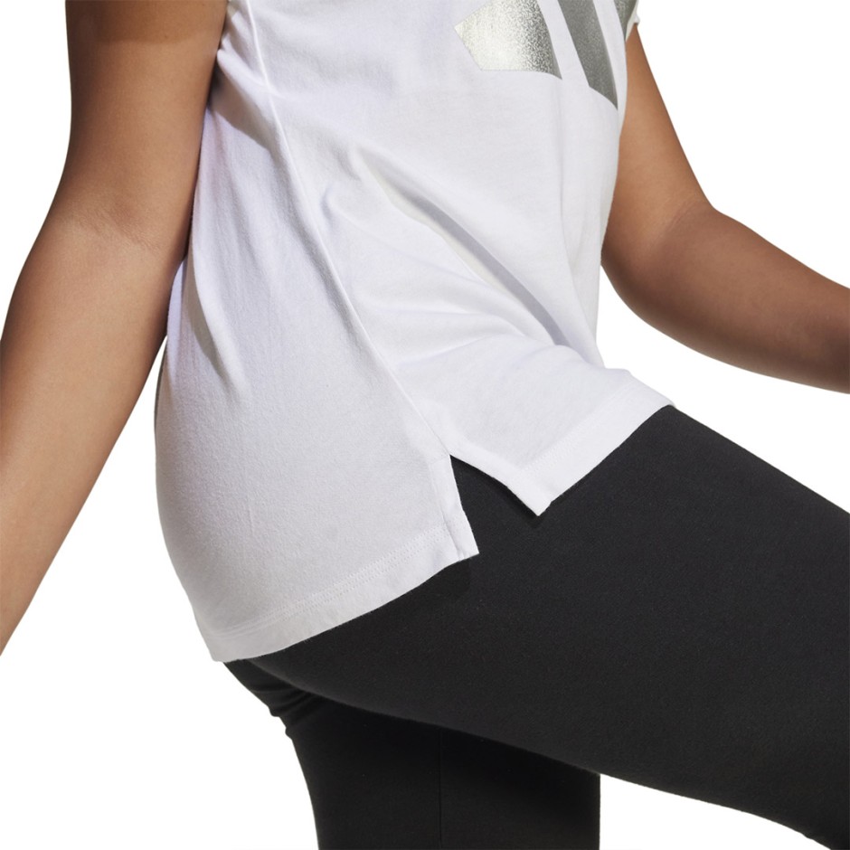 Παιδική Κοντομάνικη Μπλούζα Λευκή - adidas Sportswear Essentials Glam