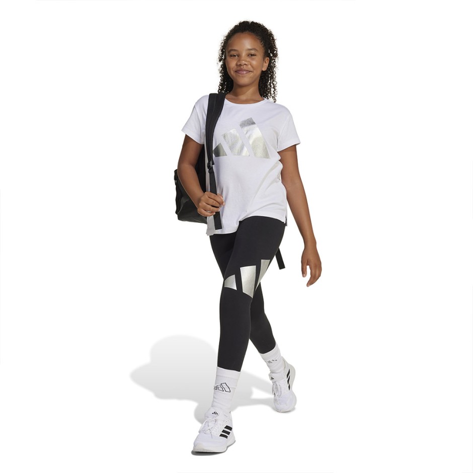 Παιδική Κοντομάνικη Μπλούζα Λευκή - adidas Sportswear Essentials Glam