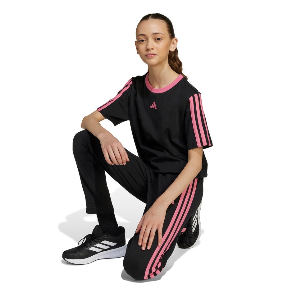 Παιδική Κοντομάνικη Μπλούζα Μαύρη - adidas Sportswear Essentials