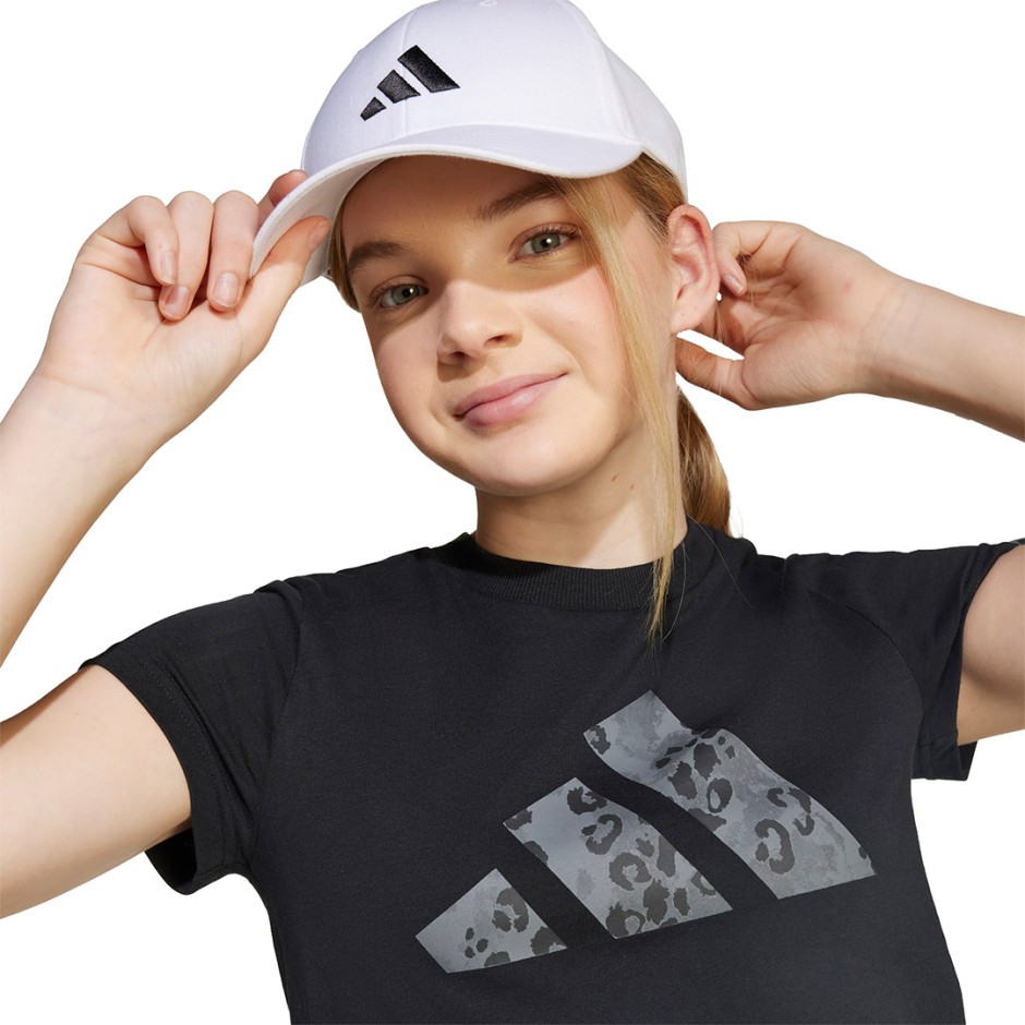 Παιδική Κοντομάνικη Μπλούζα Μαύρη - adidas Sportswear Big Logo