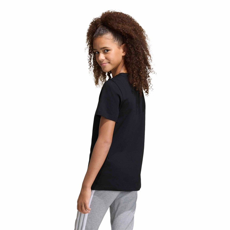 Παιδική Κοντομάνικη Μπλούζα Μαύρη - adidas Performance Animal Print Graphic