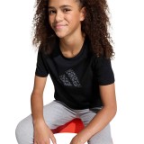 Παιδική Κοντομάνικη Μπλούζα Μαύρη - adidas Performance Animal Print Graphic Εικόνα 2