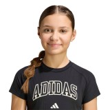 Παιδική Κοντομάνικη Μπλούζα Μαύρη - adidas Sportswear Sport Seasonals Collegiate Typography Εικόνα 1