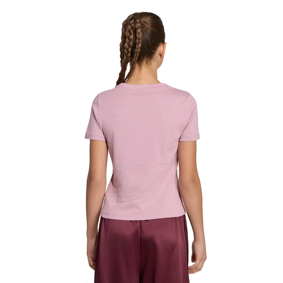 Παιδική Κοντομάνικη Μπλούζα Μωβ - adidas Sportswear Satin