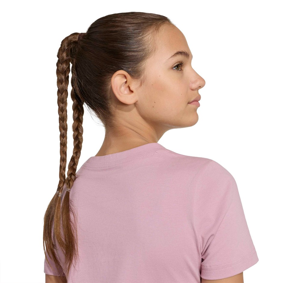 Παιδική Κοντομάνικη Μπλούζα Μωβ - adidas Sportswear Satin