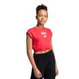 Παιδική Κοντομάνικη Μπλούζα Κόκκινη - adidas Sportswear Seasonals Collegiate Typography Εικόνα 