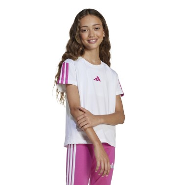 Παιδική Κοντομάνικη Μπλούζα Λευκή - adidas Sportswear Essentials 