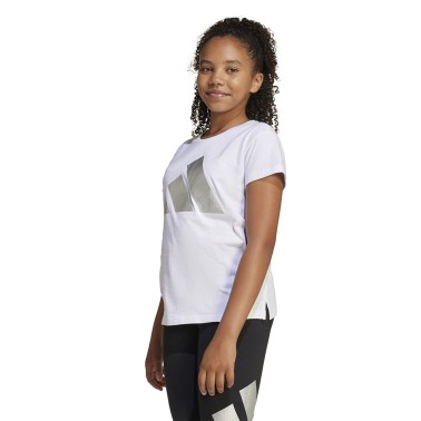 Παιδική Κοντομάνικη Μπλούζα Λευκή - adidas Sportswear Essentials Glam