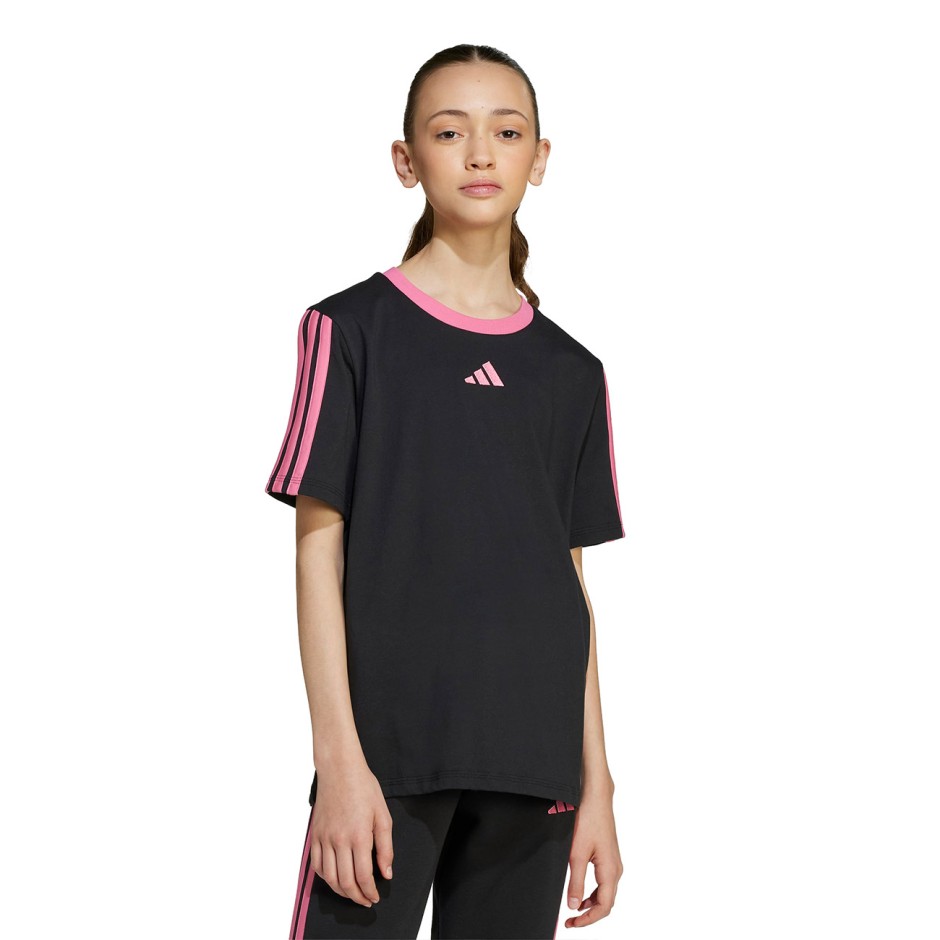 Παιδική Κοντομάνικη Μπλούζα Μαύρη - adidas Sportswear Essentials