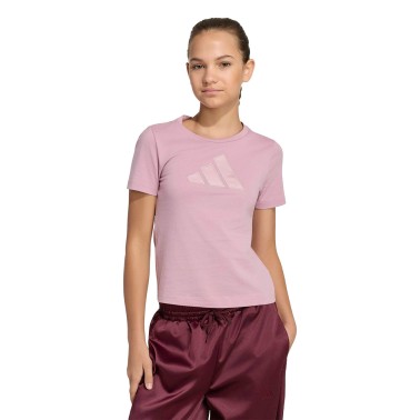 Παιδική Κοντομάνικη Μπλούζα Μωβ - adidas Sportswear Satin