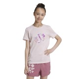 Παιδική Κοντομάνικη Μπλούζα Ροζ - adidas Sportswear Girls' Training Εικόνα 