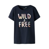 Παιδική Κοντομάνικη Μπλούζα Μπλε - Name It Nkfvanaya Εικόνα 