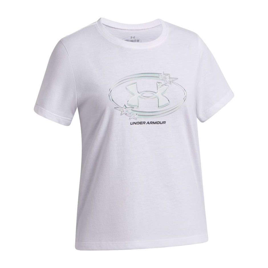 Παιδική Κοντομάνικη Μπλούζα Λευκή - Under Armour Star Logo Lockertag