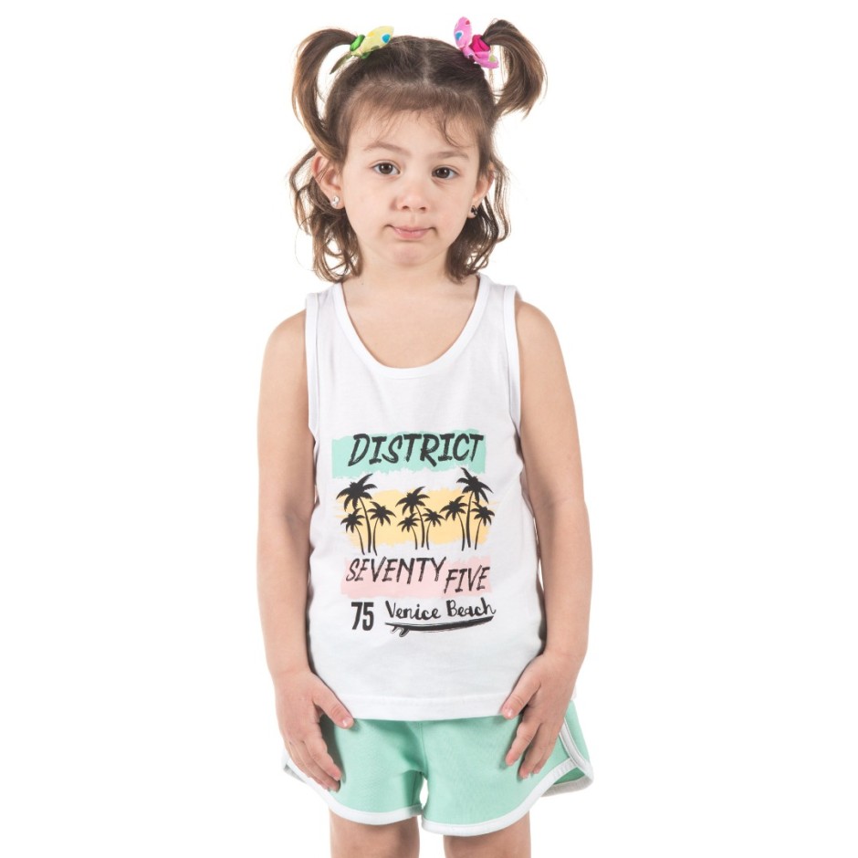 DISTRICT75 121KGTA-940 TShirt-091 Λευκό