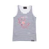DISTRICT75 GIRLS' TANK TOP 120KGTA-747 White Image 