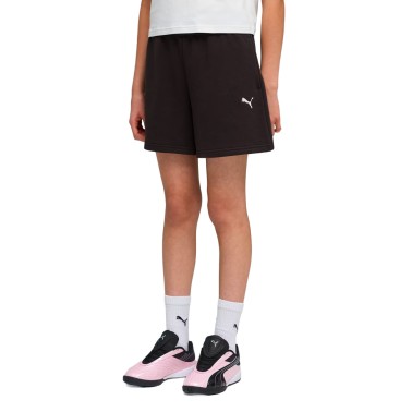 PUMA ESS LOGO HIGH WAIST SHORTS TR G 691721-01 Black