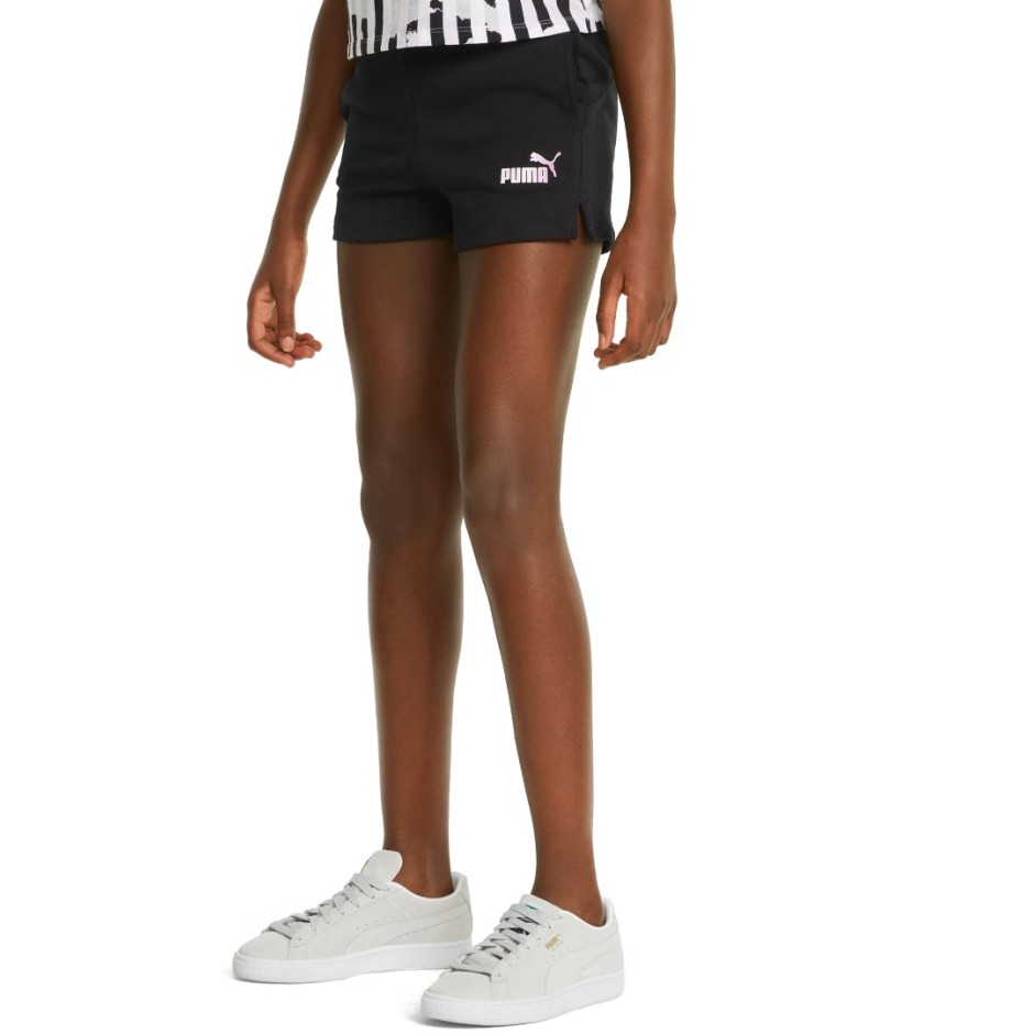 PUMA ESS+ BLEACH SHORTS TR G 849091-01 Μαύρο
