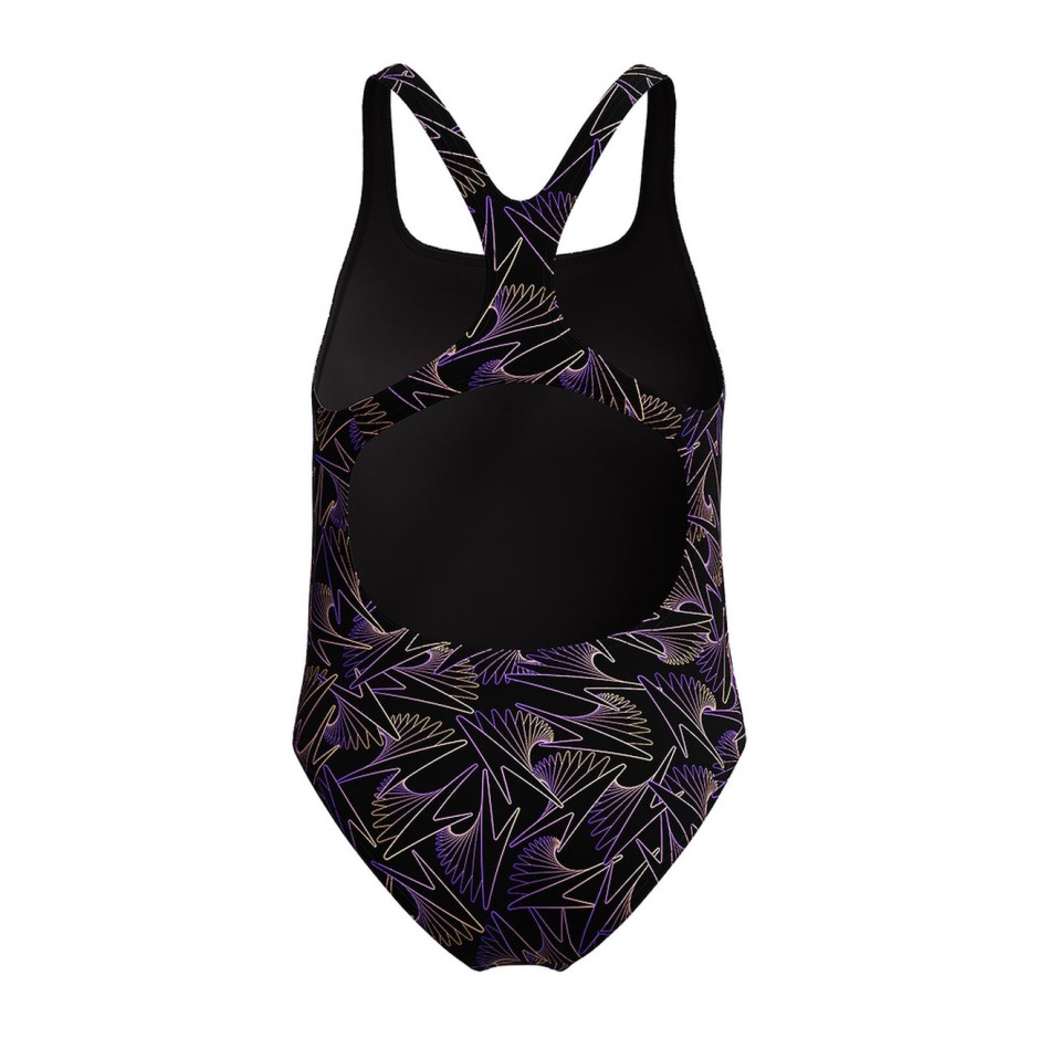 SPEEDO GIRLS HYPERBOOM ALLOVER MEDALIST 8-00372818692 Black