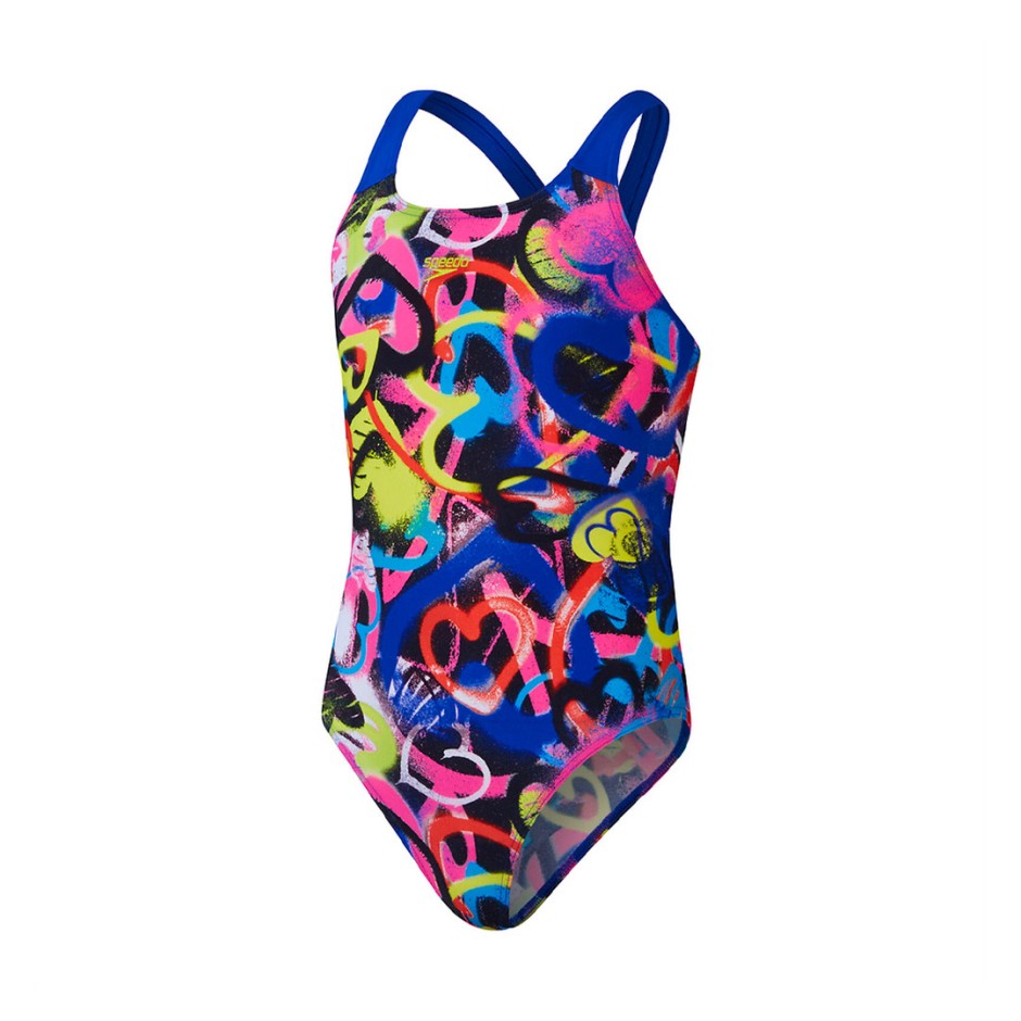 Παιδικό Μαγιό Ολόσωμο Πολύχρωμο - Speedo Digital Allover Powerback