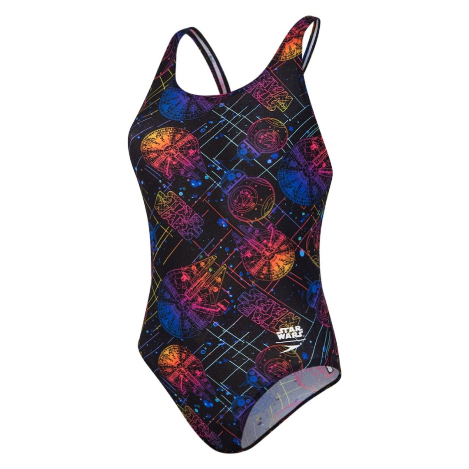 SPEEDO STAR WARS DIGITAL ALLOVER LEADERBACK 12377-D792G Black