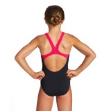 ARENA G BIGLOGO JR SWIM PRO BACK ONE PIECE 001332-595 Black Image 0