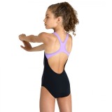 ARENA GIRL'S SWIMSUIT SWIM PRO BACK GRAPHIC 005545-590 Black Image 0