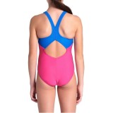 ARENA GIRL'S SPLASH POINT SWIMSUIT V BACK 007225-900 Fuchsia Image 0