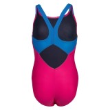 ARENA GIRL'S SPLASH POINT SWIMSUIT V BACK 007225-900 Fuchsia Image 2