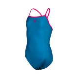 ARENA GIRL'S SWIMSUIT LIGHT DROP SOLID 005919-890 Royal Blue Image 1