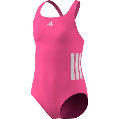 Παιδικό Ολόσωμο Μαγιό Φούξια - adidas Performance 3-Stripes C-back