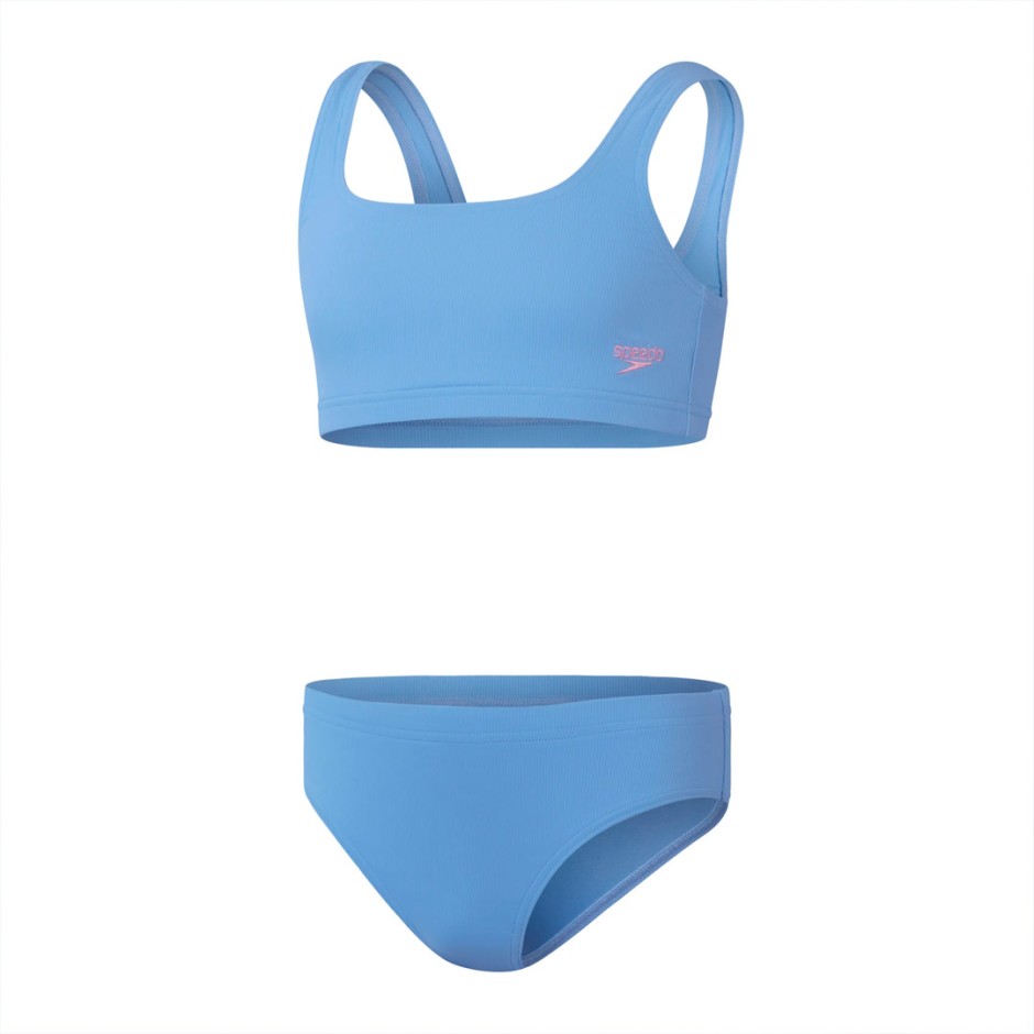SPEEDO GIRLS TEXTURED 2 PC 8-00373716004 Siel