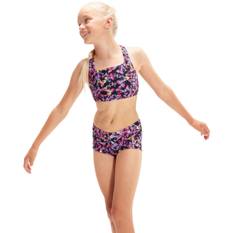 SPEEDO ALLOVER 2 PIECE BOYLEG SHORT 003107-14734G Colorful