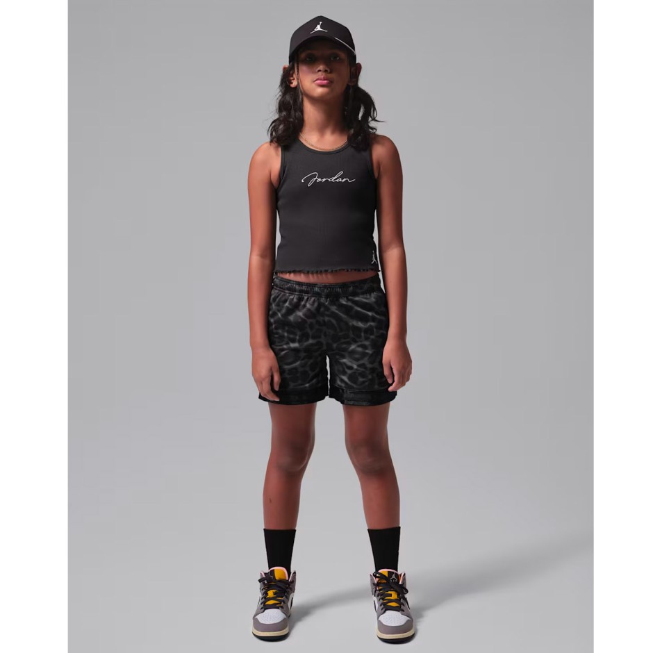 Παιδική Βερμούδα Μαύρη - Jordan Dri-FIT Printed Sport Diamond