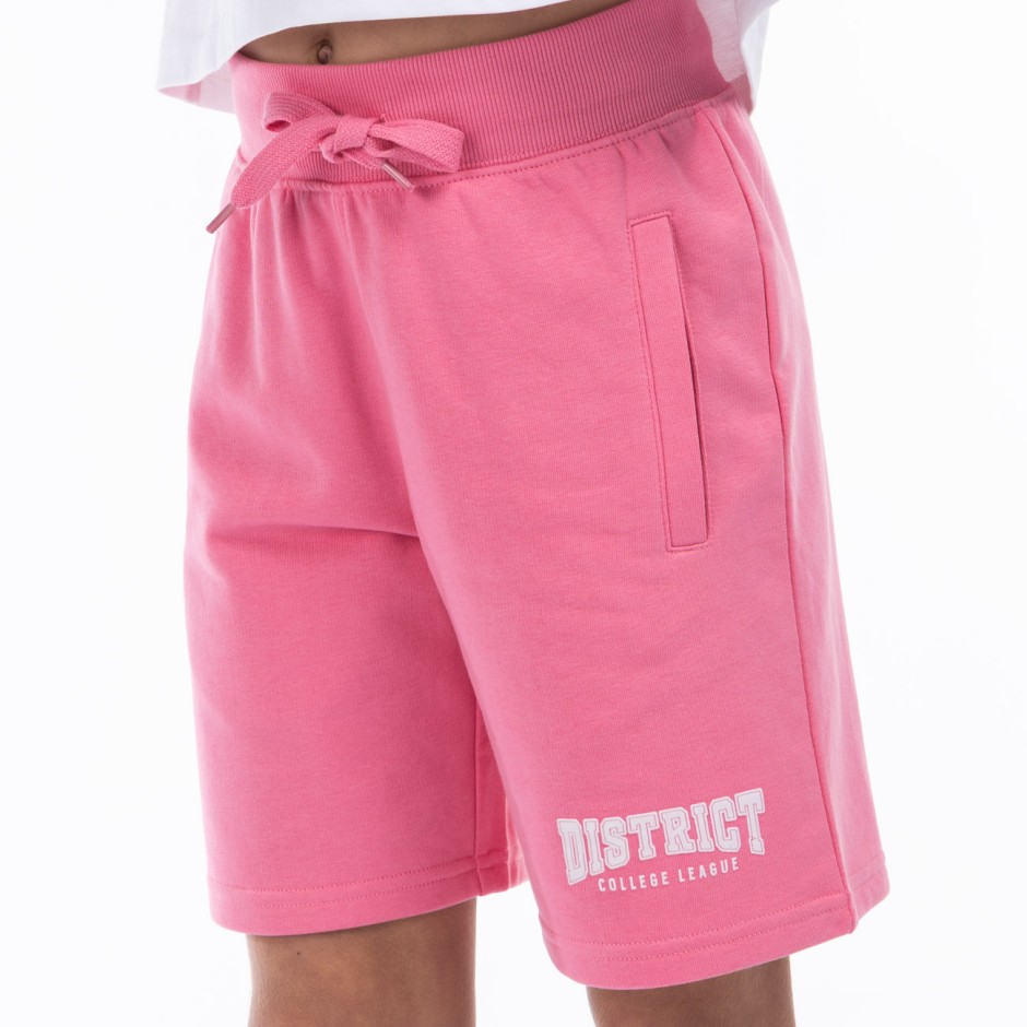 Παιδική Βερμούδα Ροζ - District75