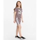PUMA CLASSICS SUMMER ROAR T7 AOP SHORT LEGGINGS G 848822-16 Pink Image 2
