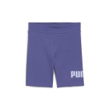 Biker Shorts Purple - PUMA Essentials 2 Color No. 1 Logo Image 