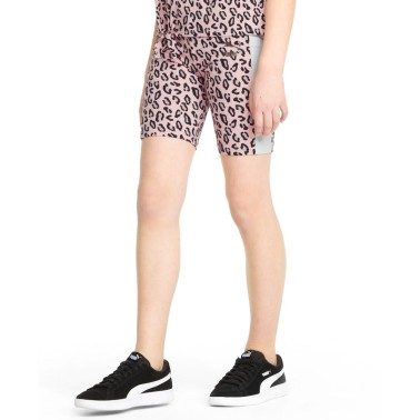 PUMA CLASSICS SUMMER ROAR T7 AOP SHORT LEGGINGS G 848822-16 Pink