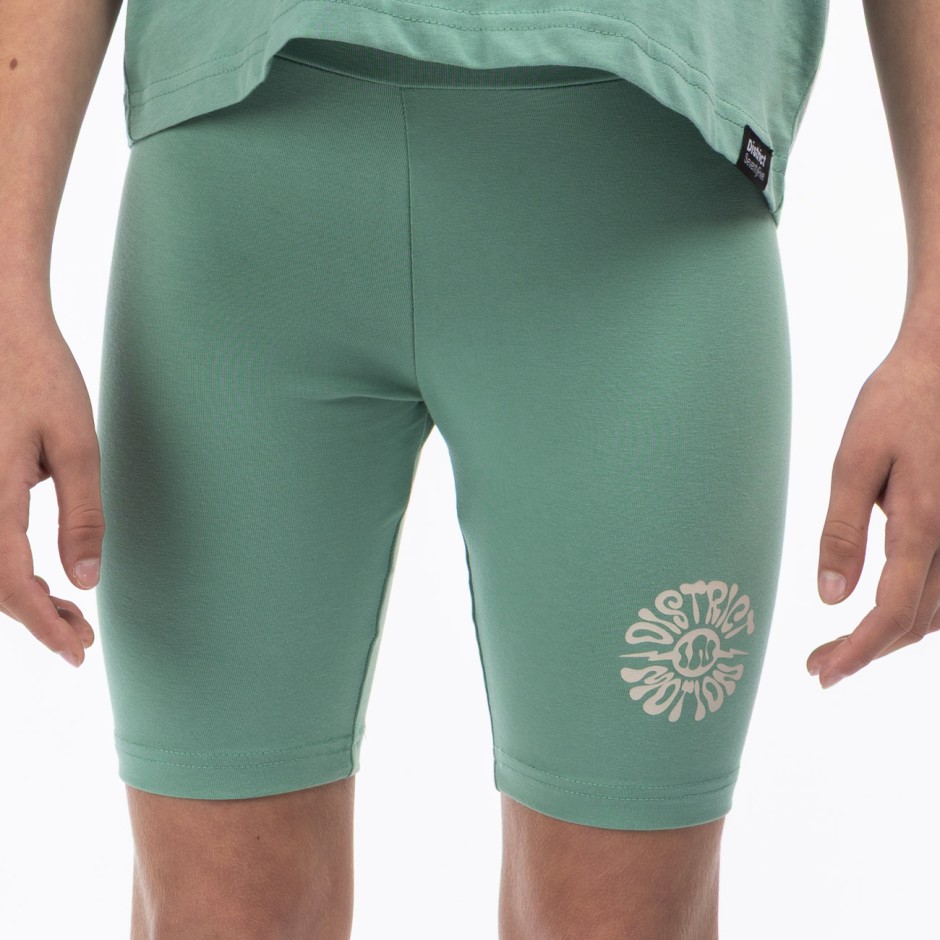 Kids' Biker Shorts Green - District75 