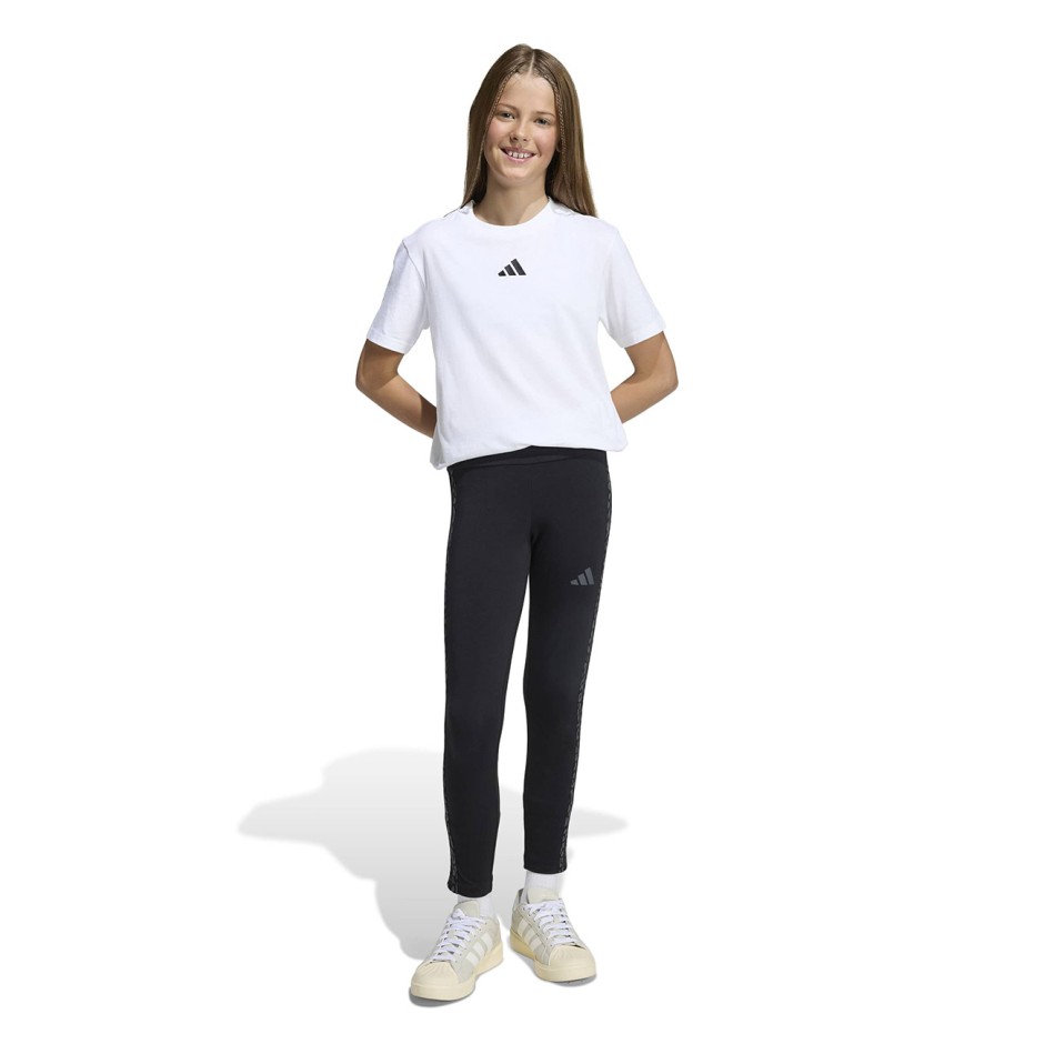Παιδικό Κολάν Μαύρο - adidas Sportswear Animal Print 3-Stripes
