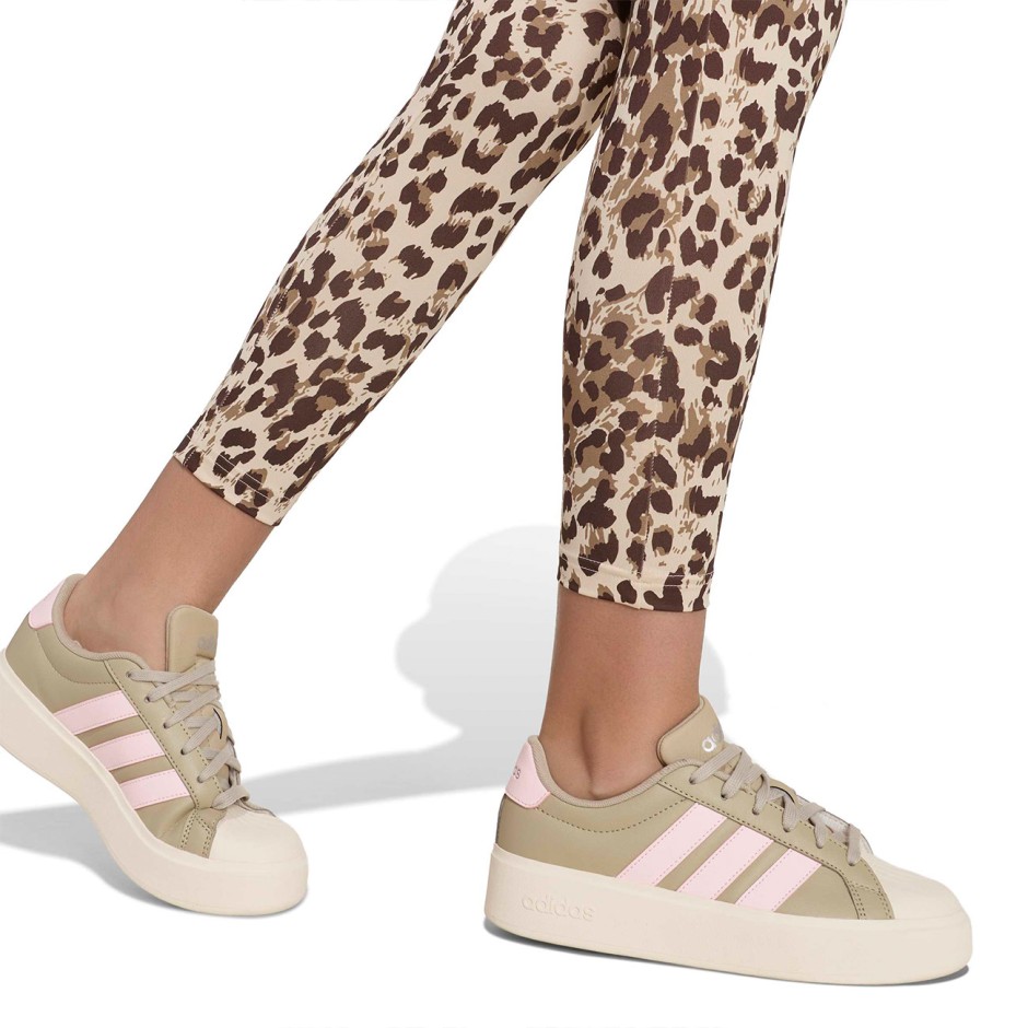 Kids' Leggings Beige - adidas Sportswear Animal Print Sport