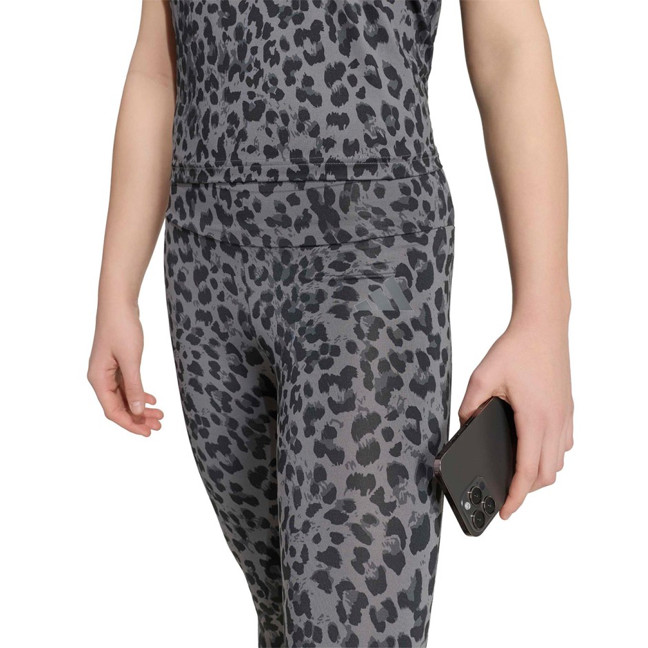 Kids' Leggings Grey - adidas Sportswear Animal Print Sport