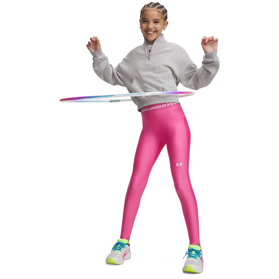 Kids’ Training Leggings Pink - Under Armour HeatGear
