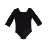 GO DANCE GIRLS LEOTARDS 3/4 SLEEVE 9991-BLK Μαύρο Εικόνα 